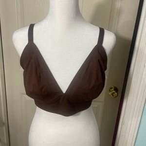 Aerie Brown Plunge Bra
